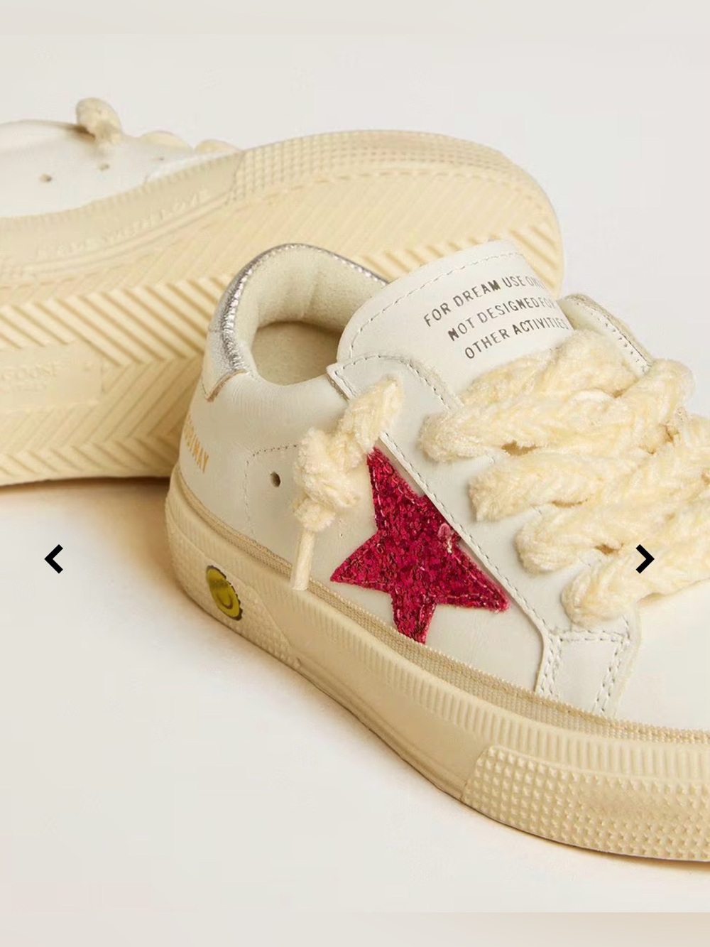 Golden Goose May Young with fuchsia glitter star and metallic leather heel tab - Picture 3 of 16